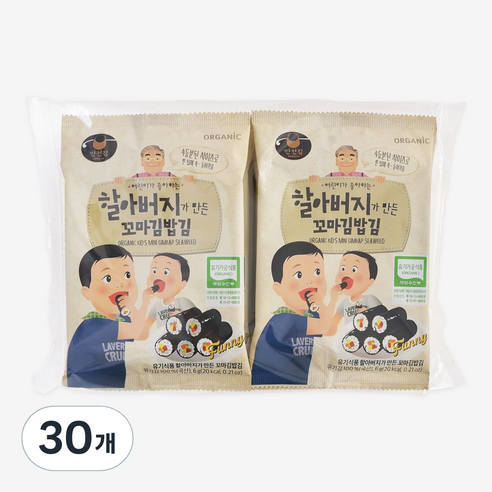 만전김 할아버지가 만든 꼬마김밥김, 6g, 30개