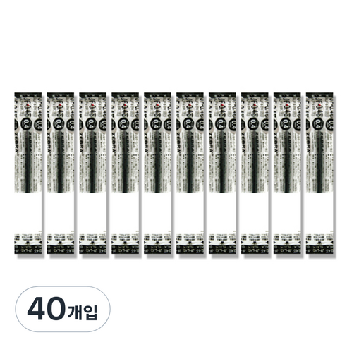 제브라 젤잉크 JF 리필심 0.4mm, 흑색, 40개