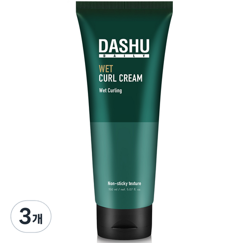 다슈 데일리 웨트 헤어 컬크림, 150ml, 3개
