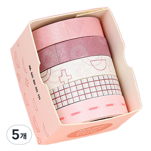 라이크존 다이어리 마스킹테이프, 타입B, 5개