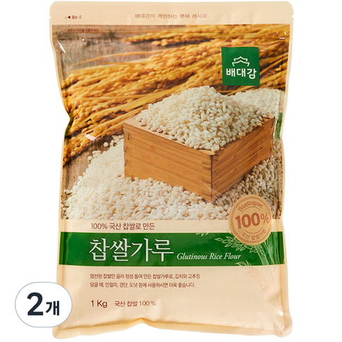 배대감 찹쌀가루, 1kg, 2개