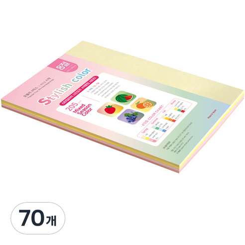 PAPERCULTURE 스타일리쉬 시즌 혼합색지 01 Spring 205g, 8절, 70개
