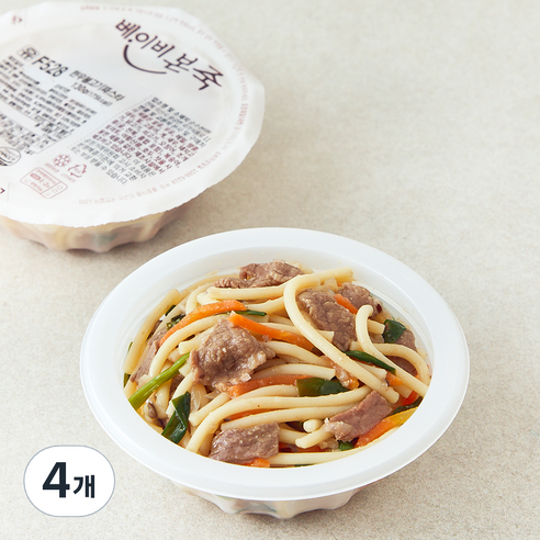 베이비본죽 한우 불고기 파스타, 130g, 4개