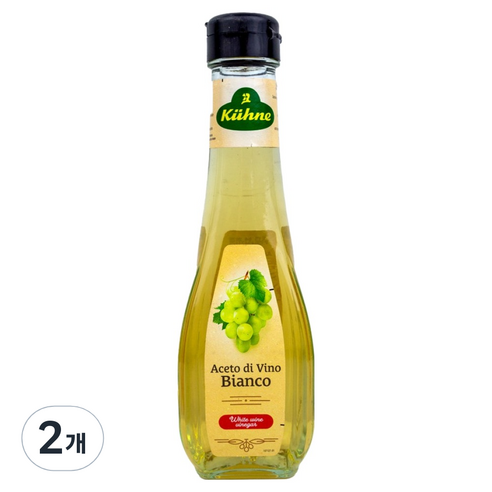 퀴네 화이트 와인 식초, 2개, 250ml