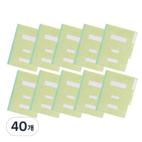 PP 청천화일 HC0087 A4, 녹색, 40개