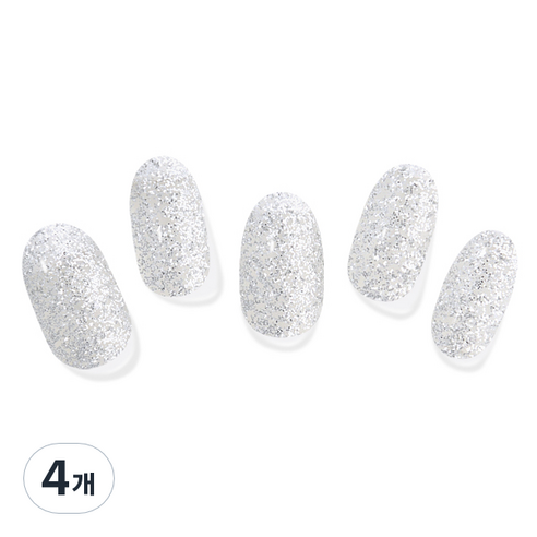 모노몬드 젤네일 스티커, 4개, 133 Silver glitter