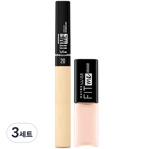 메이블린 NEW 핏미 컨실러 6.8ml + 미니 컨실러 2.8ml 세트, 20 샌드(컨실러), 10 라이트(미니컨실러), 3세트