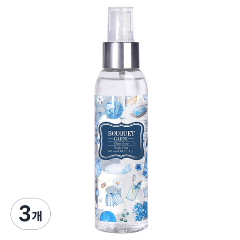 부케가르니 바디미스트 클린솝, 145ml, 3개