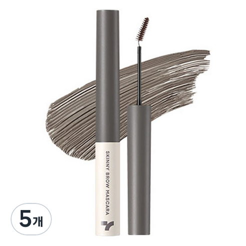 토니모리 아이톤 스키니 브로우 마스카라 3.5g, 01 애쉬 그레이, 5개