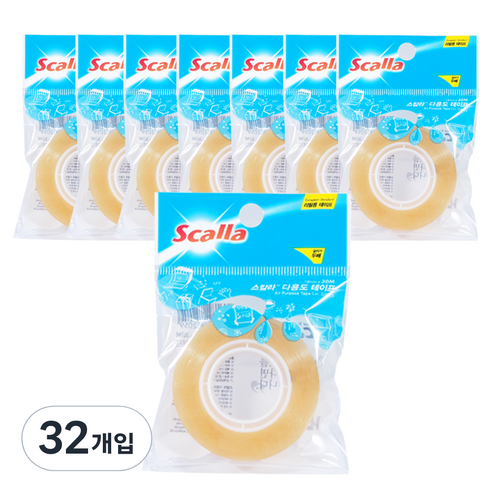 스칼라 다용도 테이프 리필 18mm x 30m, G1830R, 32개입