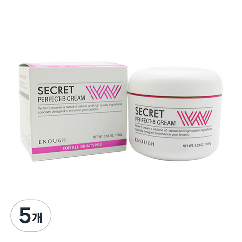 이너프 시크릿 위드 퍼펙트 비 마사지 크림, 100g, 5개