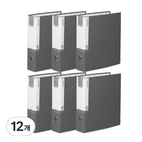 A4 합지 D링 5CM 바인더 3공 BR937, 회색, 12개