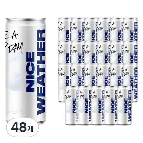 클룹 제로소다 탄산음료 소다맛, 250ml, 48개