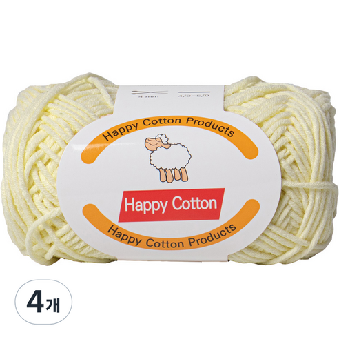 yarna 해피코튼 뜨개실 45g, 751, 4개