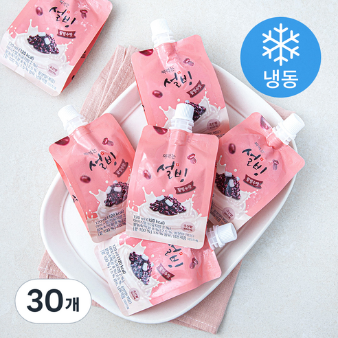 설빙 짜먹는 설빙 팥빙수맛 (냉동), 30개, 1개입, 120ml