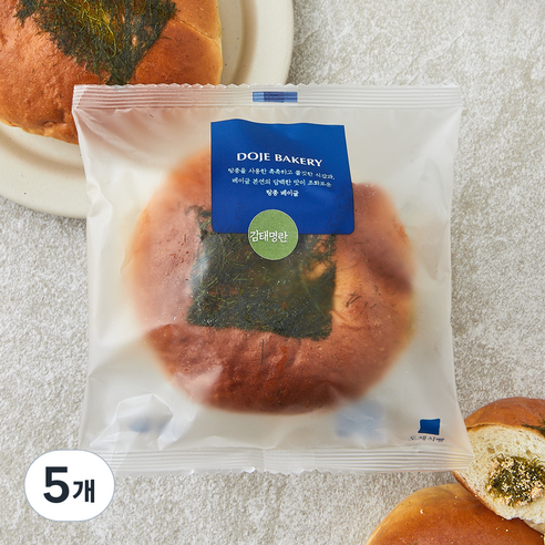 도제식빵 탕종 감태명란 베이글, 95g, 1개입, 5개