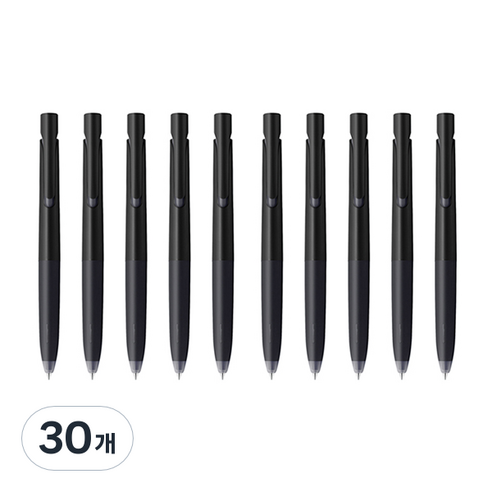 제브라 블렌 젤잉크팬 0.7mm, 블랙바디 + 블랙잉크, 30개