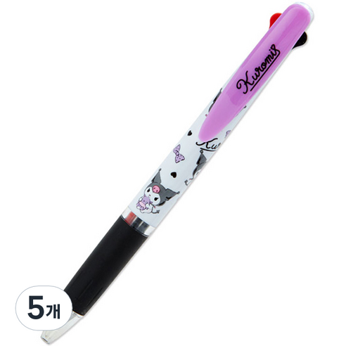 제트스트림 산리오 3색 볼펜 0.5mm, 쿠로미, 5개
