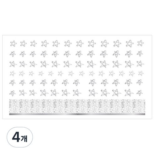 네일스케치 원스텝 네일스티커, 4개, 528