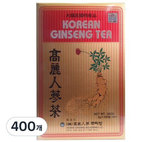 고려인삼뿌리방 고려 인삼차, 3g, 100개입, 4개