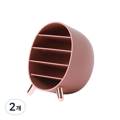 화장대정리 립스틱꽂이, 팥색, 2개