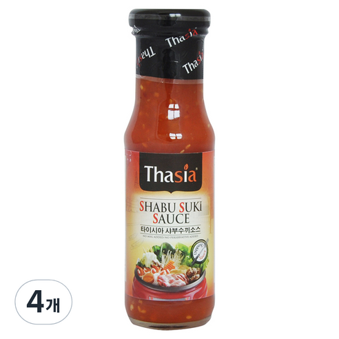 타이시아 샤부수끼 소스, 170g, 4개
