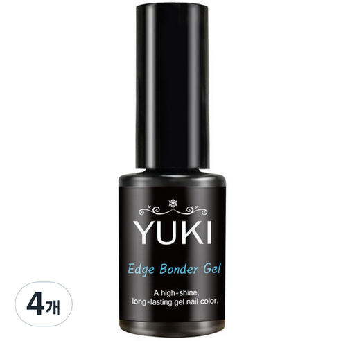 유키 엣지 본더 네일 젤, 5ml, 4개