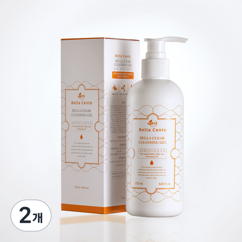 벨라센토 벨라클리어 딥 클렌징 젤, 250ml, 2개