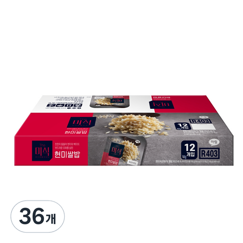 The미식 현미쌀밥, 180g, 36개