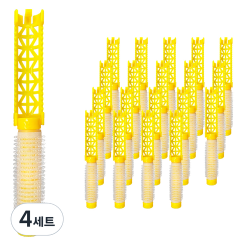 그레이거 뿌리펌 롯드 구르프 20p 세트 M, 4세트, 옐로우