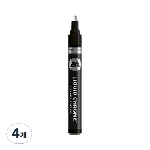 모로토우 리퀴드 크롬 마카 4mm, 1색, 4개