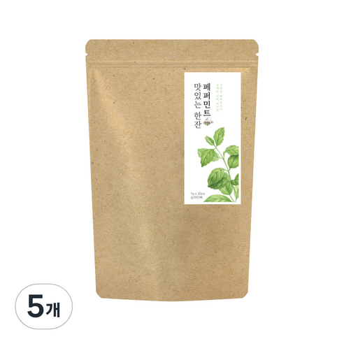 더허브샵 프리미엄 허브티 페퍼민트, 1g, 20개입, 5개