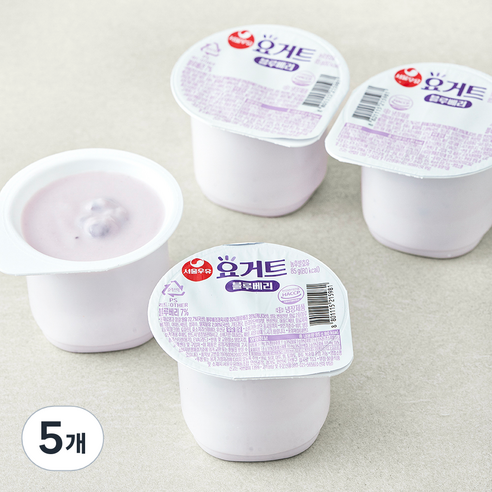 서울우유 요거트 블루베리, 85g, 4개입, 5개