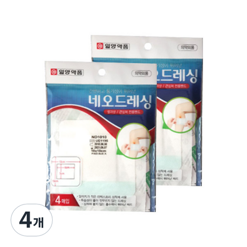 일양약품 네오드레싱 상처밴드 표준형, 4개입, 4개