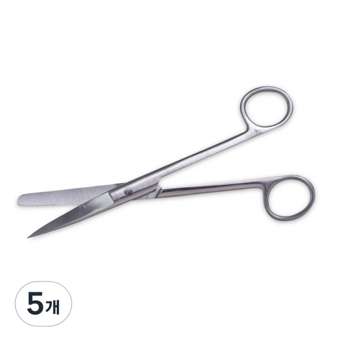 ARMICO 재사용 가능 수동식 의료용 외과가위 직 S/B 18cm, Op. Scissors (02-003-18), 5개