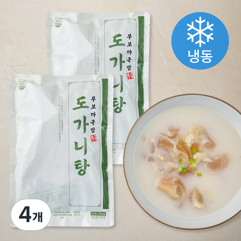 무보까국밥 도가니탕 (냉동), 580g, 4개