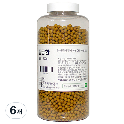 행복약초 울금환, 6개, 500g