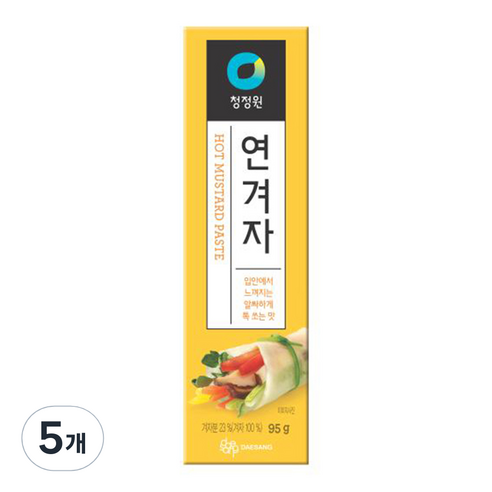 청정원 연겨자, 95g, 5개