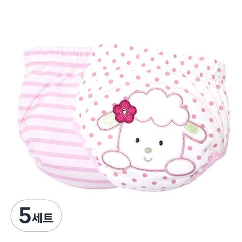 조이멀티 배변훈련팬티 2입, 양H (핑크), 5세트