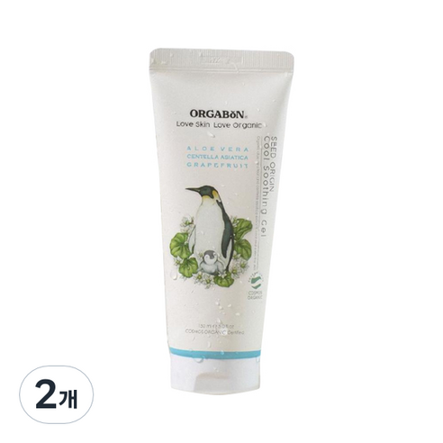 오가본 씨앗품은 시원 수딩젤, 150ml, 2개