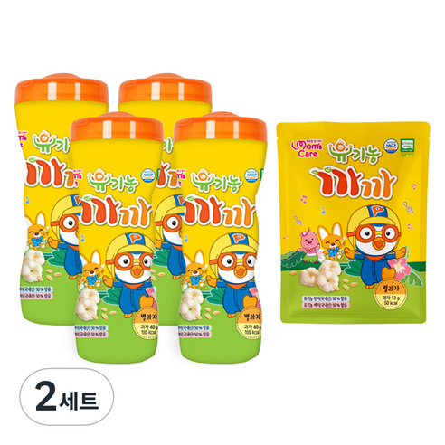 프로엠 유아용 맘스케어 유기농 까까 별과자 40g x 4p + 13g 세트, 곡물, 2세트