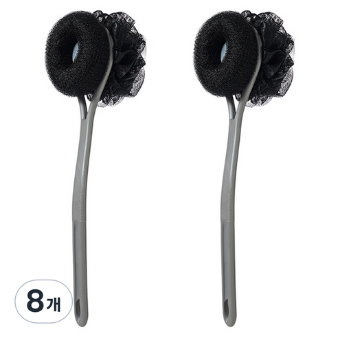 알로데 레이어드 꽃 바디 브러쉬, TYPE02 블랙, 8개, 1개입