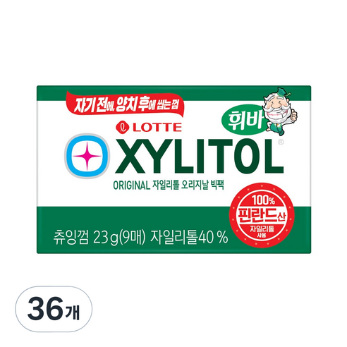 롯데제과 자일리톨 판 23g, 36개