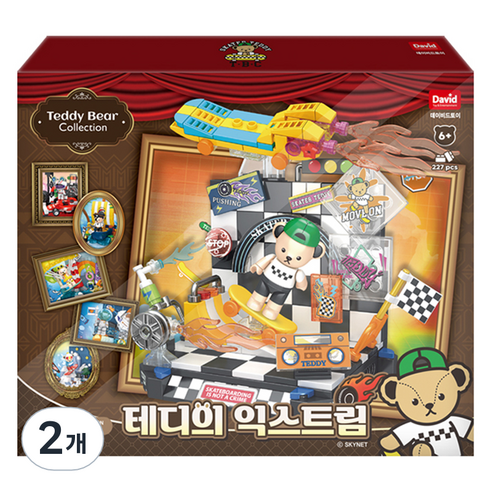 데이비드토이 테디베어 블록 테디의 익스트림 222p, 2개