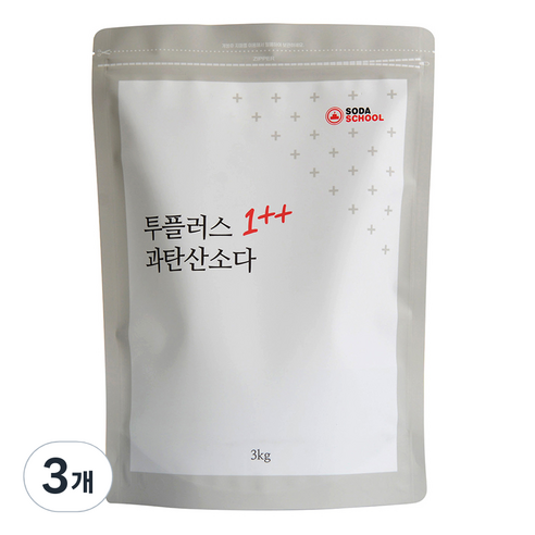 소다스쿨 투플러스 과탄산소다, 3개, 3kg