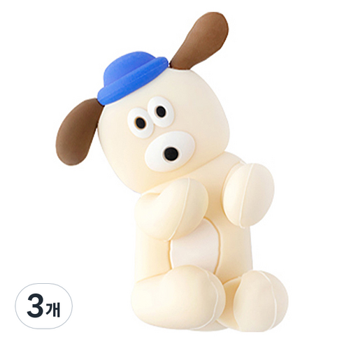 브런치브라더 실리콘 칫솔걸이, 퍼피, 3개