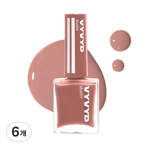 비비드스튜디오 네일 플래쉬 매니큐어, NO 12 미스틱 그루브, 10ml, 6개