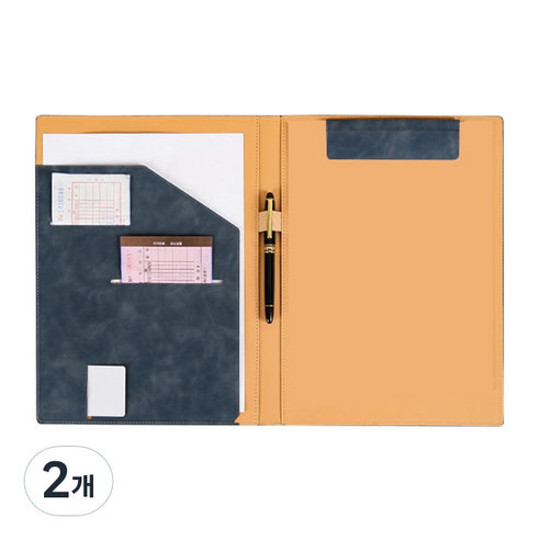 알로데 프리미엄 A4 마그넷 클립보드, TYPE 05 네이비 기본, 2개