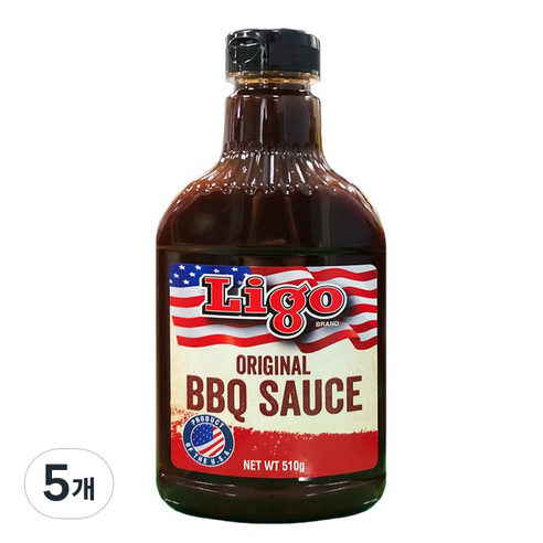 리고 오리지널 바베큐 소스, 510g, 5개