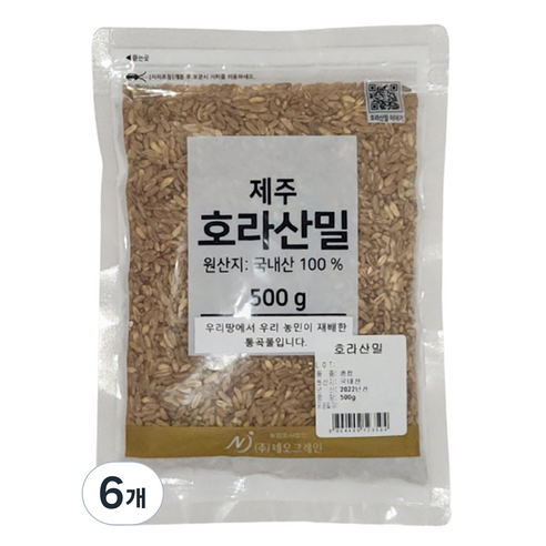 호라산밀, 500g, 6개
